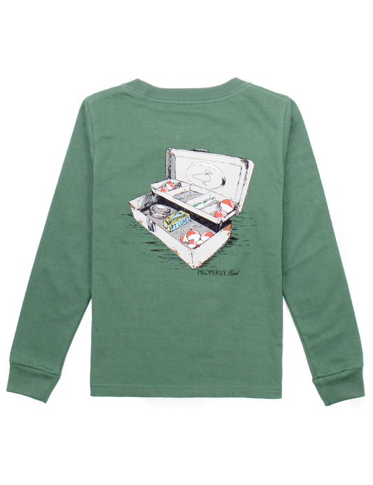 Tackle Box LS Tee Fern Green