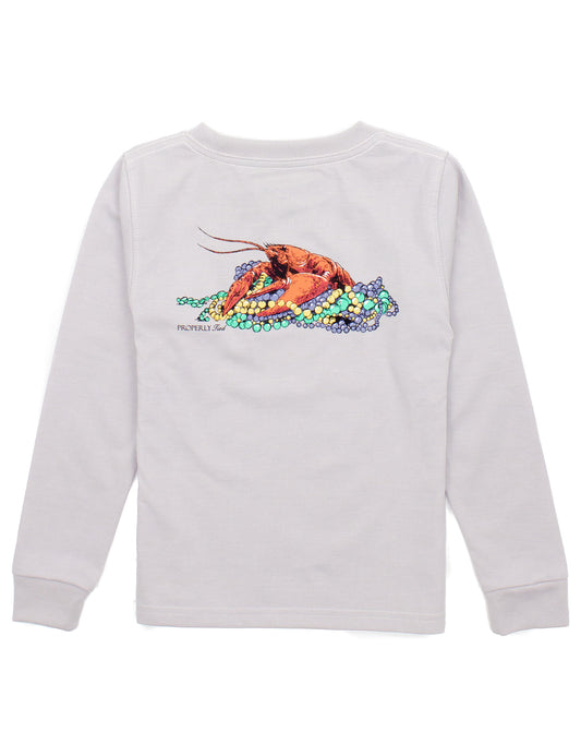 Mardi Crawfish Ice Grey Tee