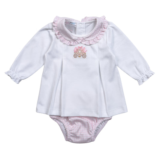 Princess Hand Embroidered Pima Bloomers Set