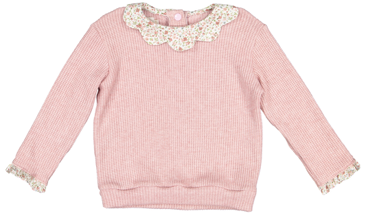 Pink Snowflowers Pullover