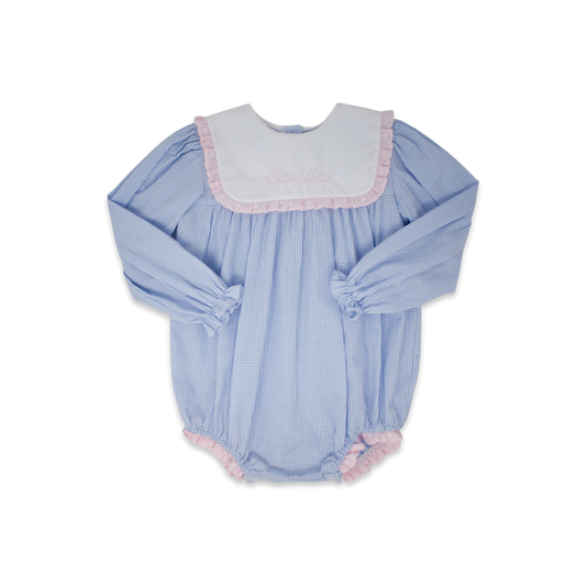 Hope Chest  Bubble Blue Mini Gingham