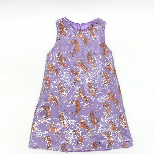 Tiger Sequin Shift Dress