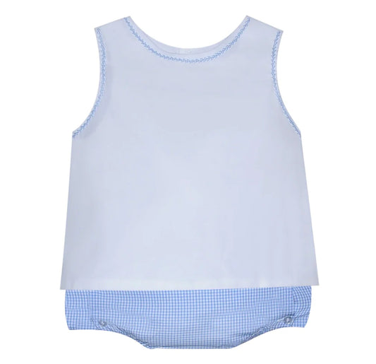 Blue  Stitch Bailey Diaper Set