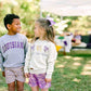 Louisiana Kids Crewneck Pullover | Purple + Gold