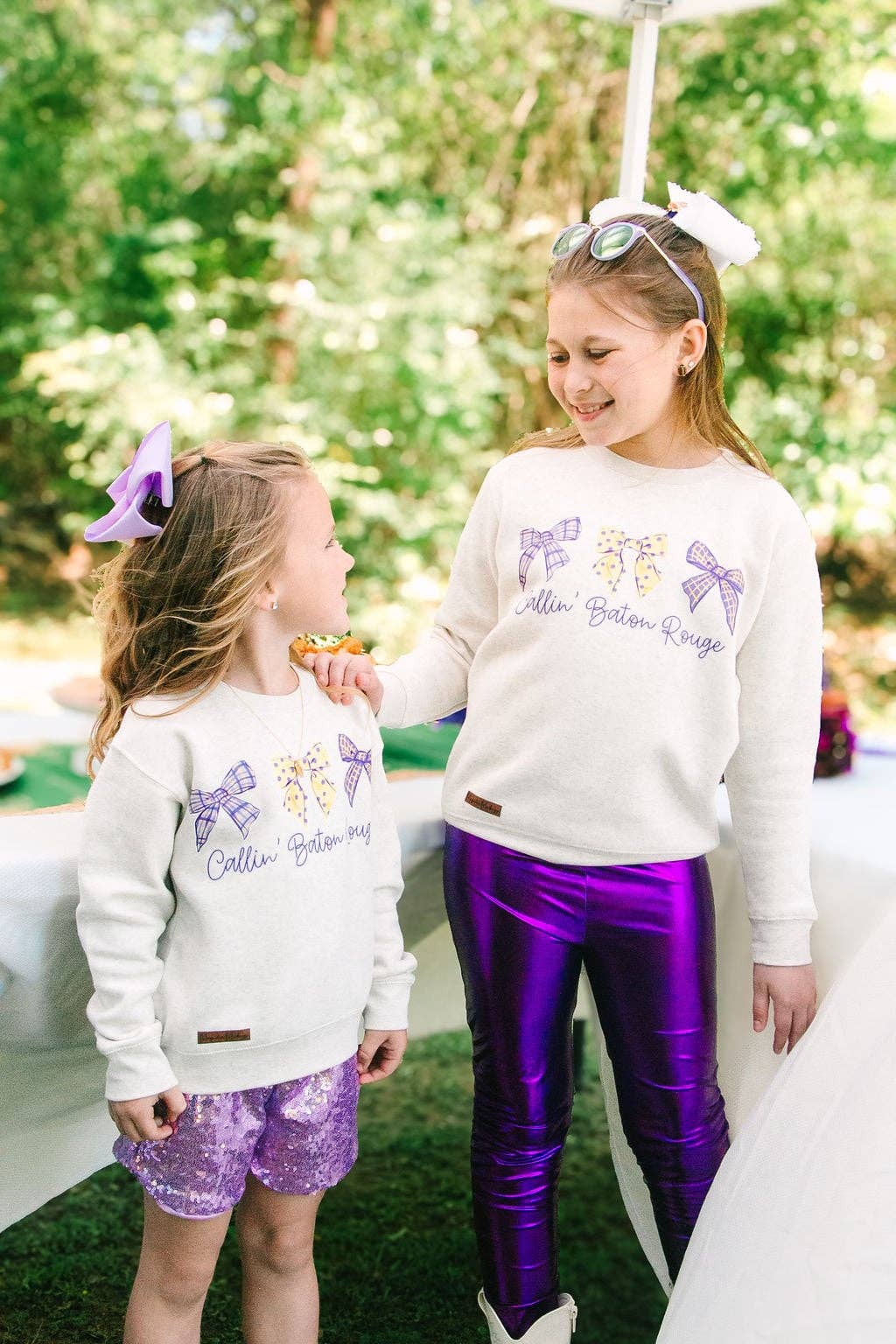 Callin' Baton Rouge Kid's Crewneck Pullover