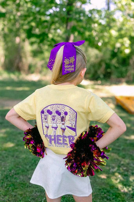 Cheerleaders | Purple + Gold | Football Kid’s Tee