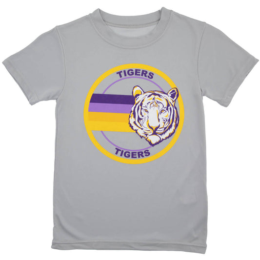 Tiger Circle Grey Dri Fit Tee