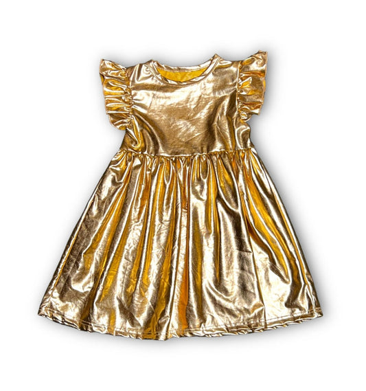 Gold Metallic Dress