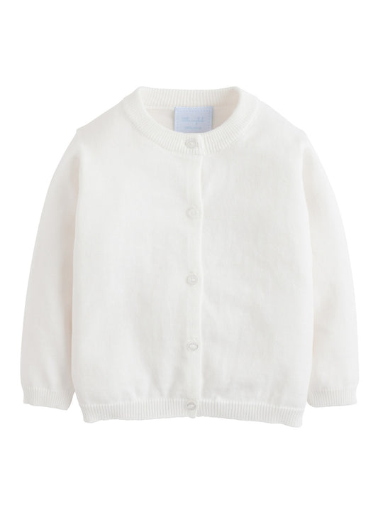 White Essential Cardigan