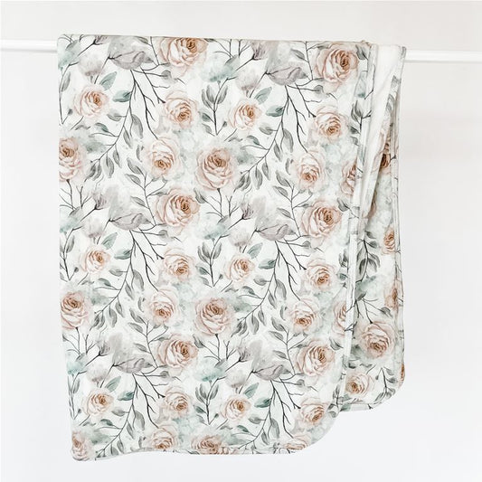 Sterling Floral Plush Swaddle