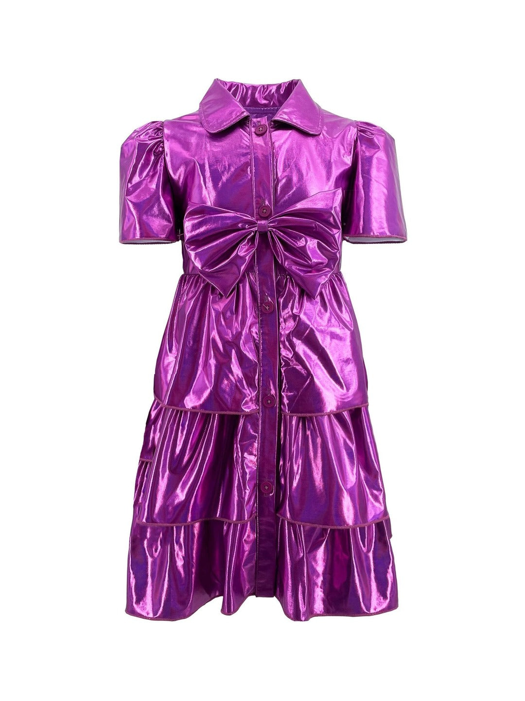 Iridescent Purple Bow Dress