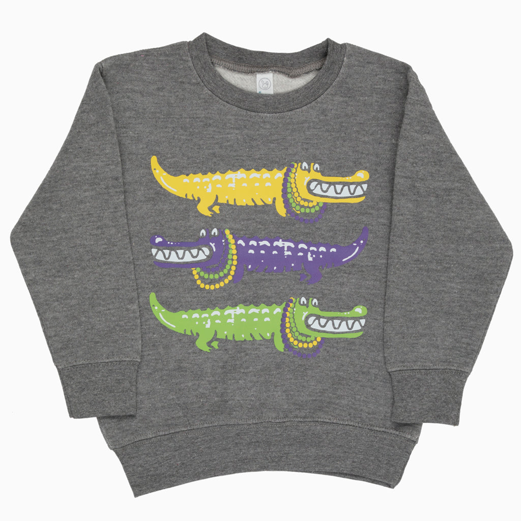 Mardi Gras Alligator Sweatshirt