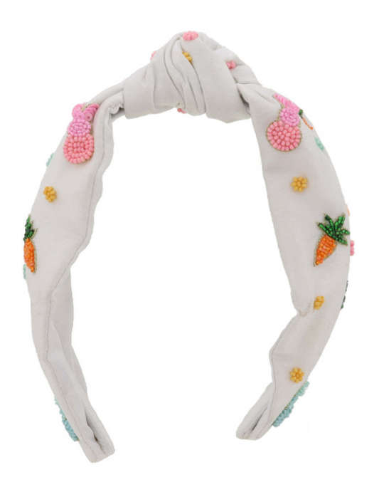 Mini Bunny and Flowers Headband