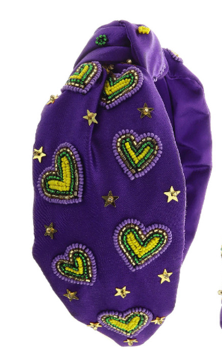 Mardi Gras Love Headband