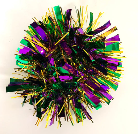 Mardi Gras Tinsel Scrunchie