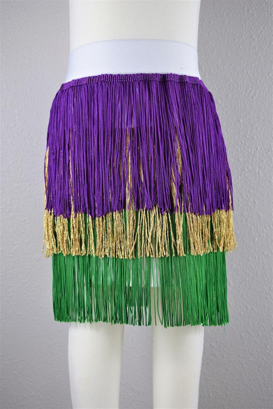 Mardi Gras Fringe Skirt