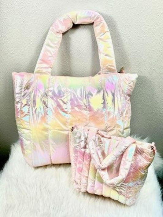 Pink Iridescent Weekender