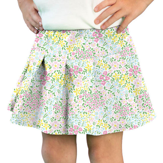 Pastel Fields Spring Tennis Skort