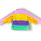 Purple Denim Mardi Gras Fringe Jacket