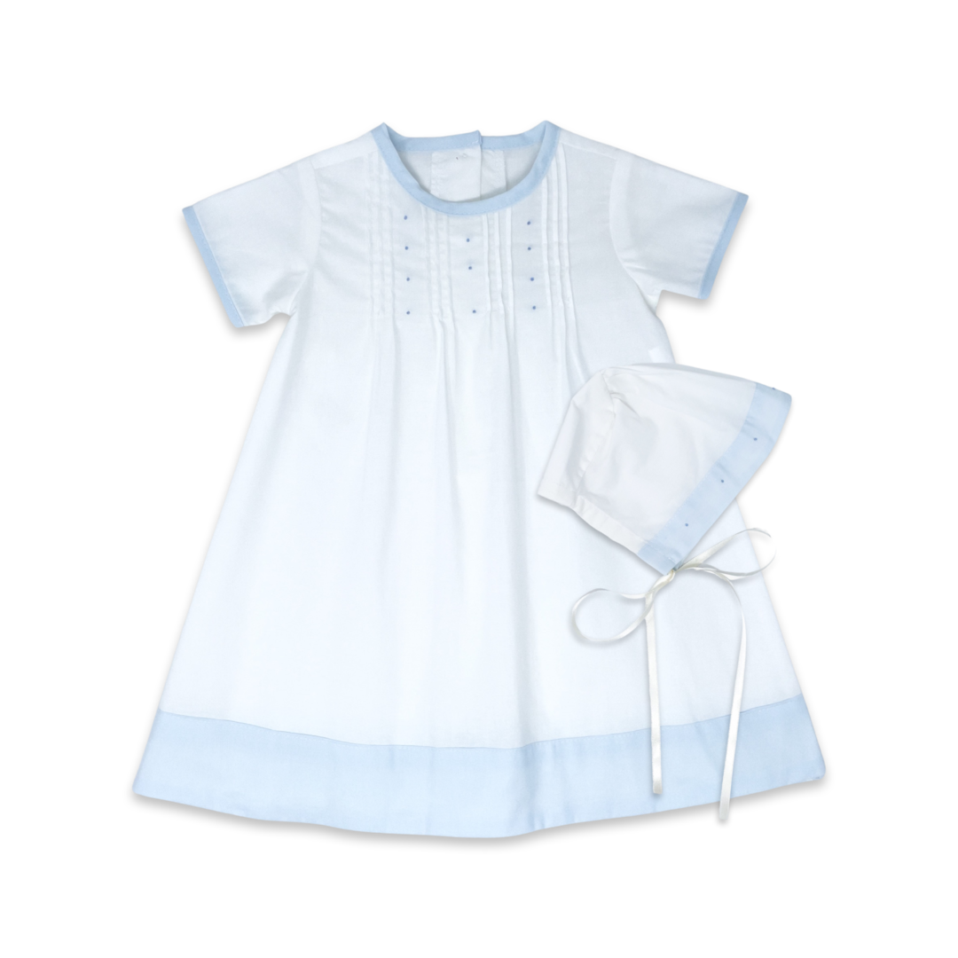 1956 Daygown Set Blessings White & Blue