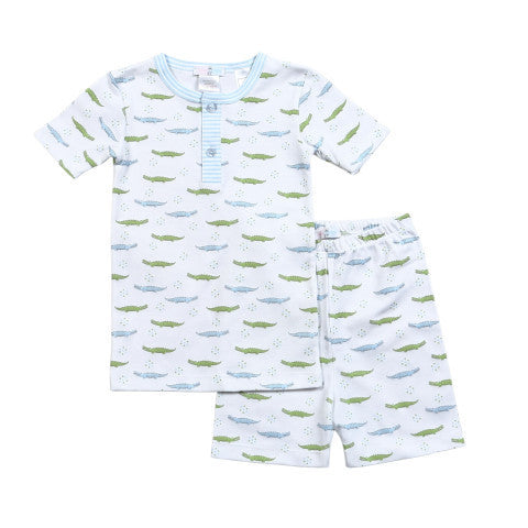 Blue Alligators PJ Set