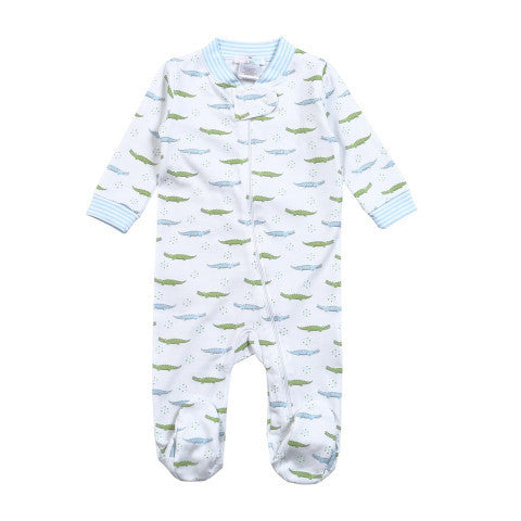 Blue Alligators Zipper PJ