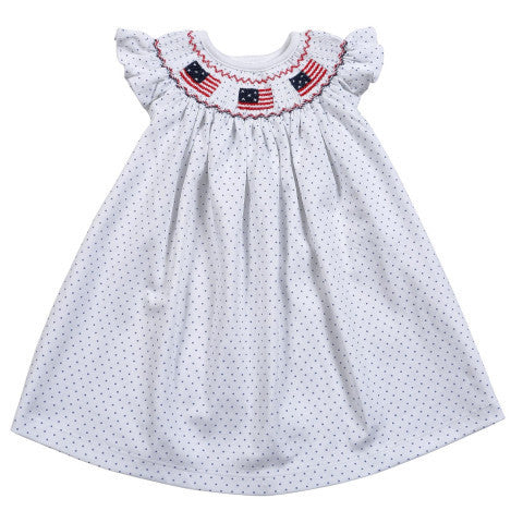 American Ruffle Smocked Dress