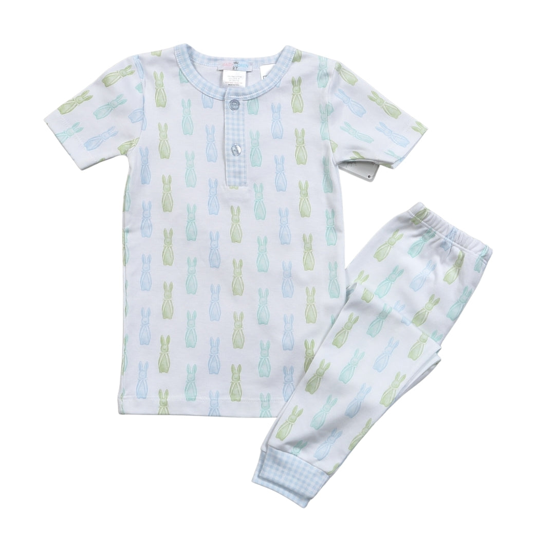 Blue Easter Bunnies PJ Set