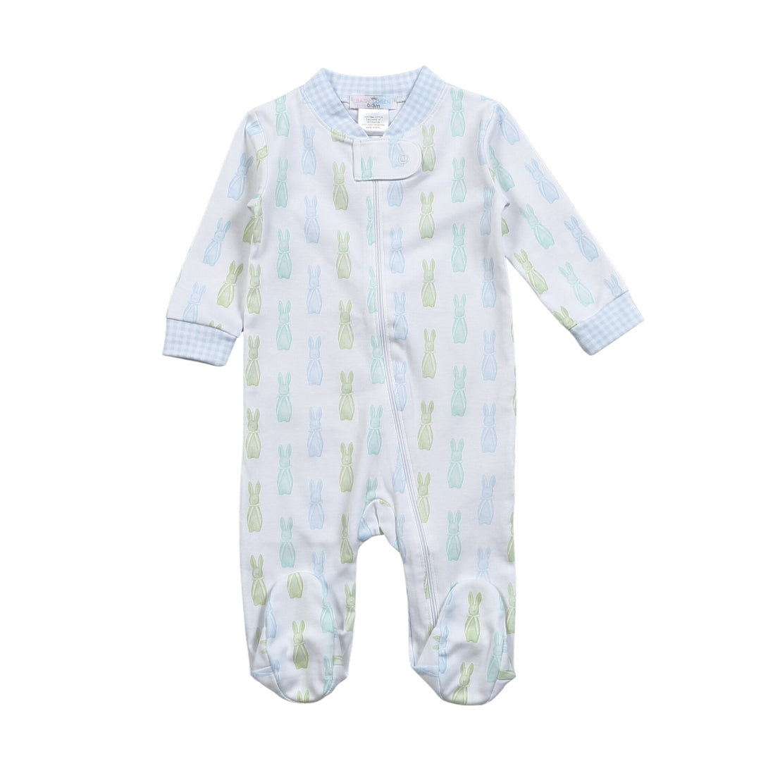 Blue Easter Bunnies Zipper PJ