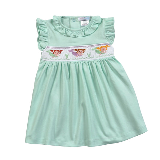 Mermaids Smocked Pima Dress