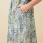 Floral Organza Puff Sleeve Dress