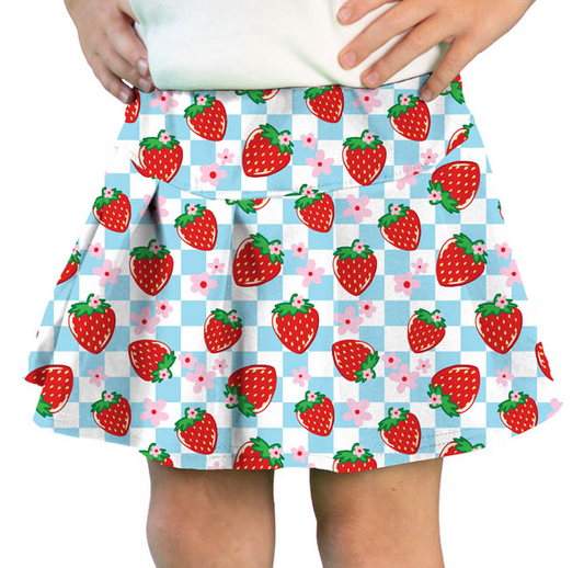 Strawberries Tennis Skort