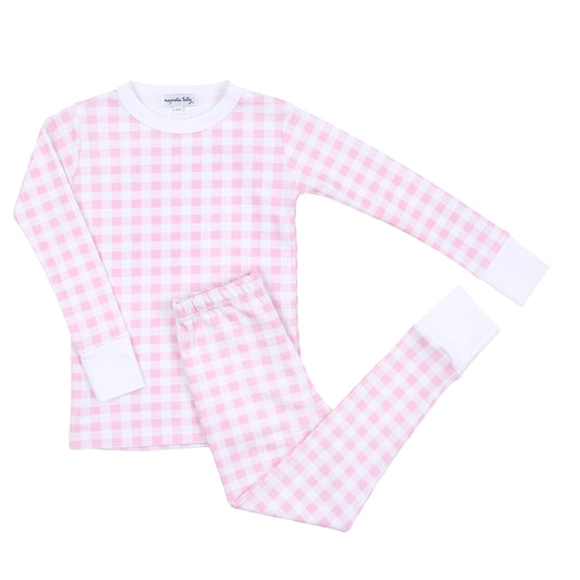 Baby Checks Pink PJ Set