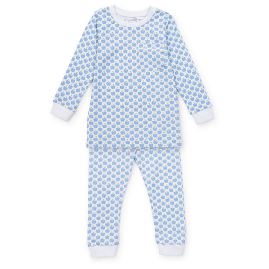 Bradford PJ Set Blue Apples