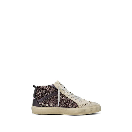 Riley High Top Sneaker Pewter Glitter