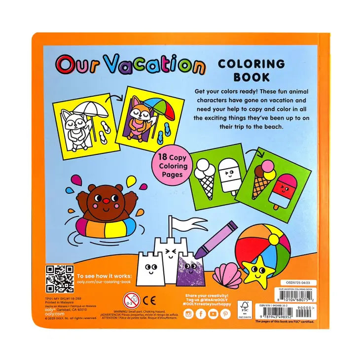 Copy Coloring Book Our Vacation