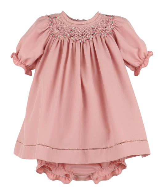 Rose Petal Smocked Classic Dress
