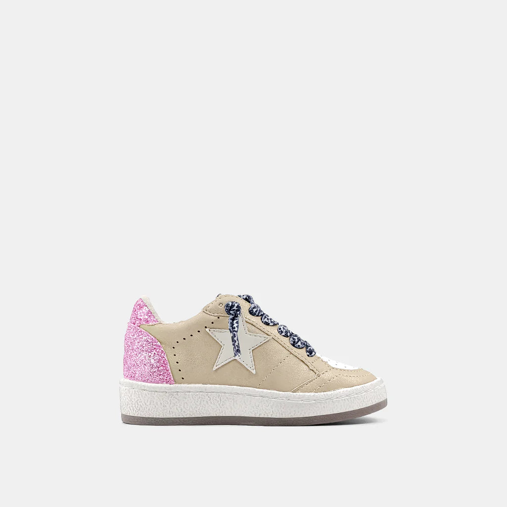 Paz Sneaker Gold Distress