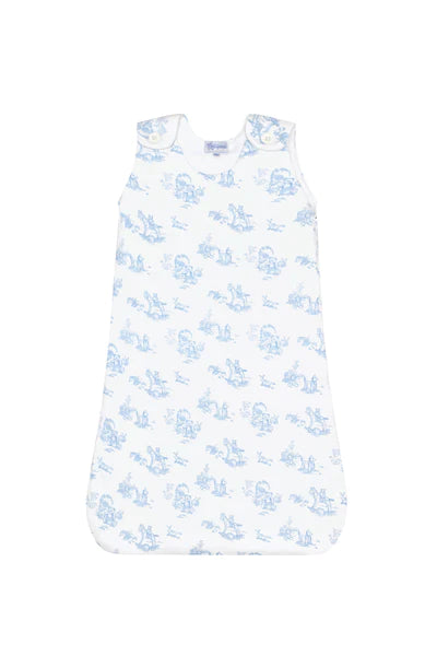 Blue Toile Sack