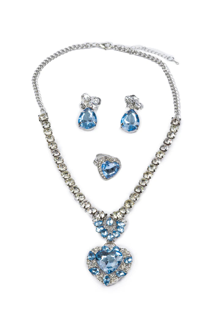 The Marilyn, Blue/Silver, 4pc Set