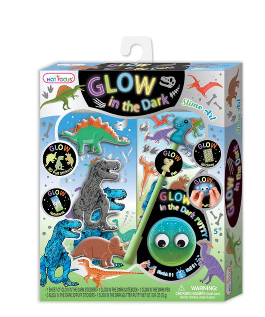 Glow in the Dark Slime Kit - Dinosaur