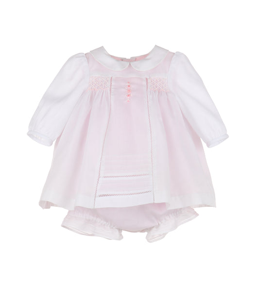 Pink Boho Smocked Dress